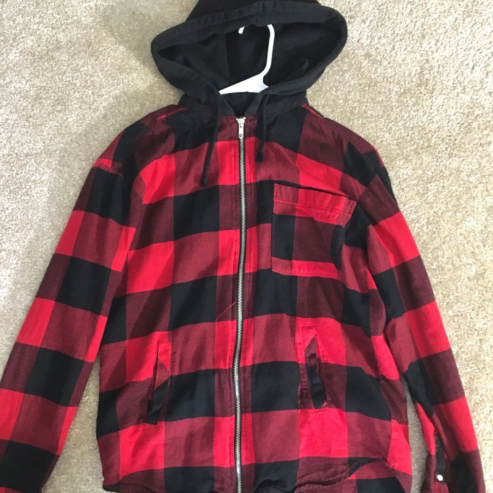 H&M Red Sweater Flannel